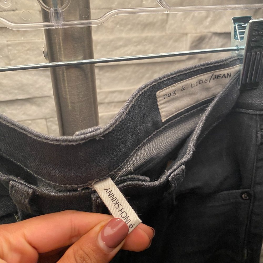 Rag and Bone Grey Skinny Jeans